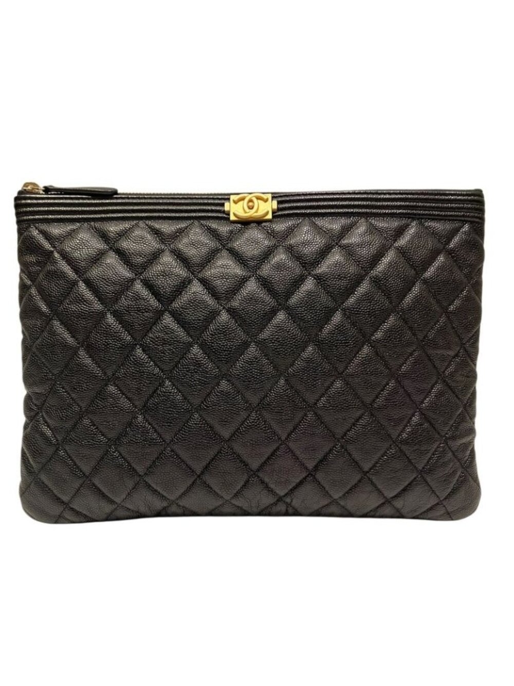 Chanel Clutch Caviar Leather